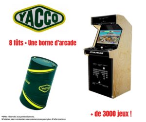 Yacco borne d'arcade offerte